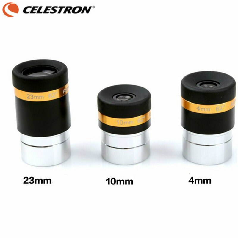 Celestron 1.25 "62 graus 4mm 10mm 23mm lente ocular asférica grande angular hd adaptador ocular multi-revestido telescópio astronômico: 4mm10mm23mm