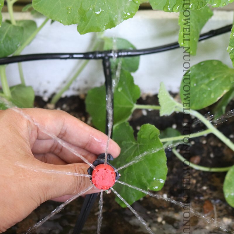 Sistema de riego por goteo con Control de temporizador DIY de 8 ~ 40m, Kit de riego automático, goteros ajustables, sistema de riego de flor de jardín de casa