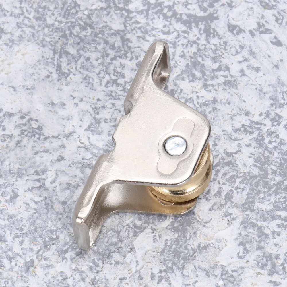 4Pcs Metal Roller Wheels Single Bearings Window Sash Pulley Rod Rollers Alloy Curtain Rail Track Wheels For Window Door Shower