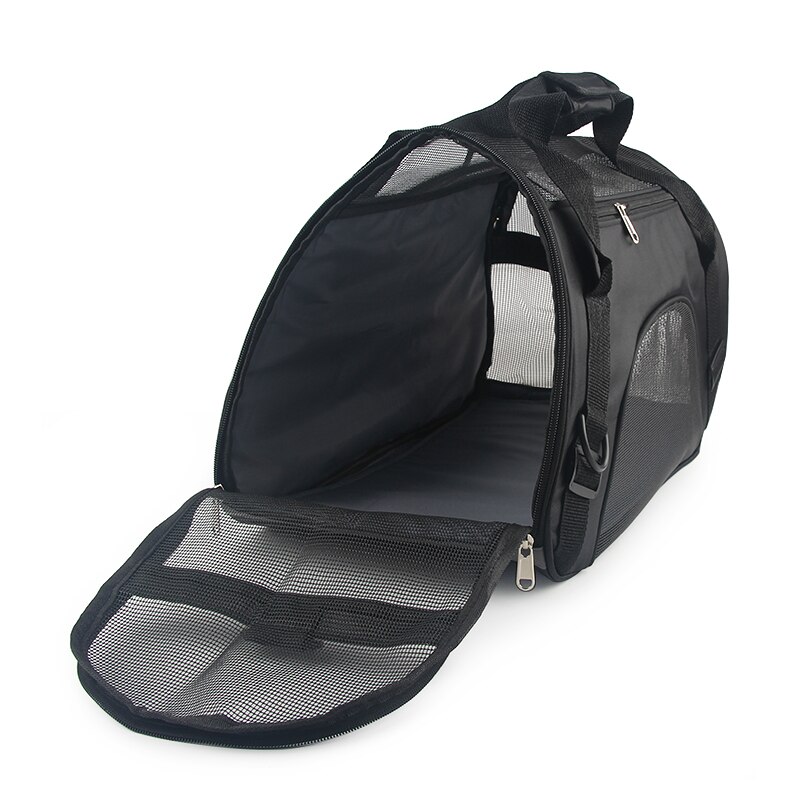S/M/L-Bolsa de transporte portátil para perros y gatos, bolsa de transporte de lados suaves, bolso respirable para transporte al aire libre, Chihuahua pequeño de malla