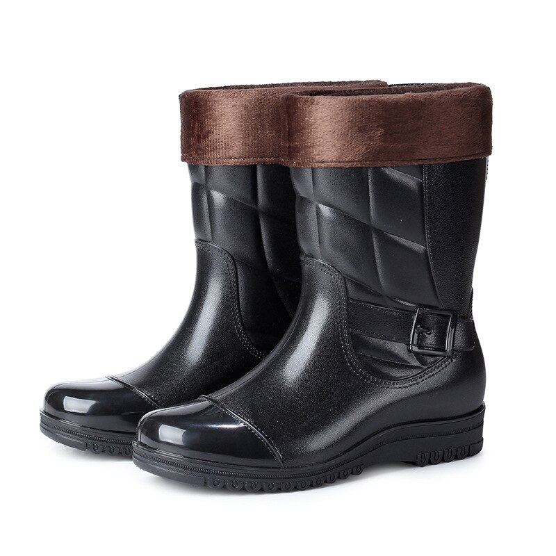 Botas para hombre impermeables Wellington Garden Wellies Yard Mucker, botines para lluvia, nuevas, negras, C309
