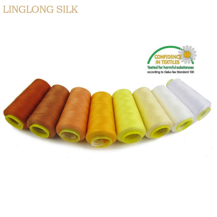 40s/2 Sewing Threads High Strength Silk Fabric thread/Sewing Yarn/work piece for DIY accessories 3000yards/Roll 2518