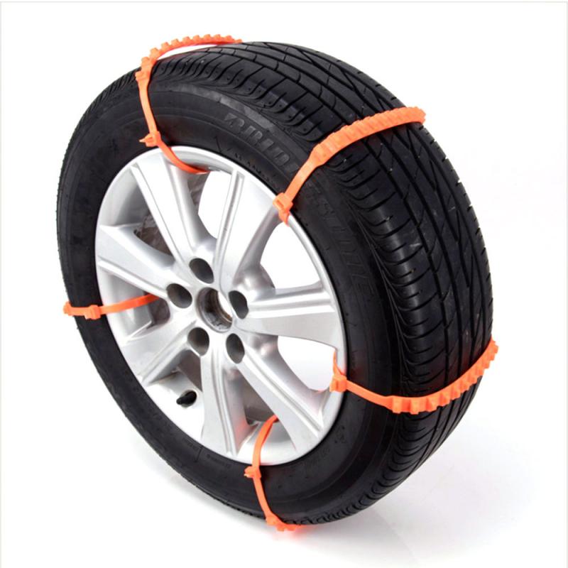10Pcs Auto Sneeuwketting Auto Anti-Ski Band Keten Verstelbare Sneeuw Ketting Autoband Sneeuw Chain Geschikt Voor auto Suv/Truck