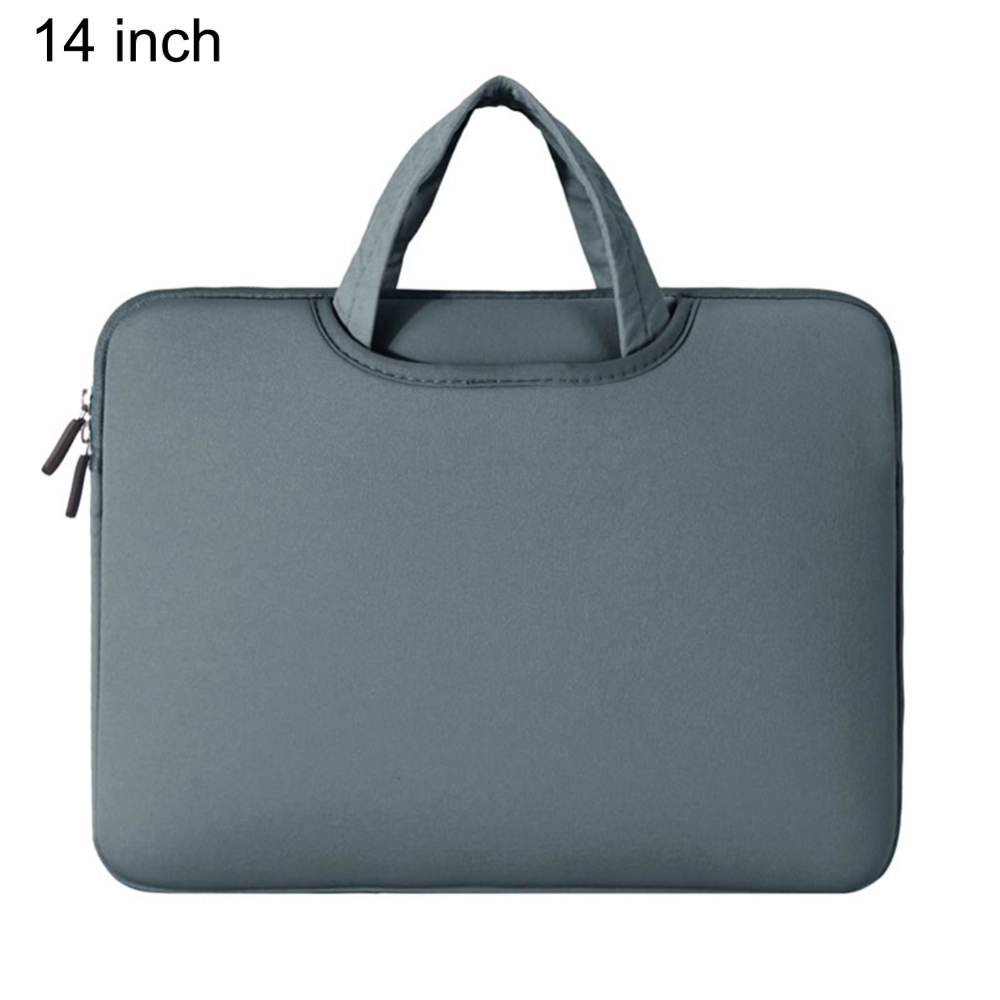 Outdoor Laptop Protective Sleeve Case For 14 Inches Notebook Shockproof And Wear-Resistant Nylon Zipper Computer Bags: Grey