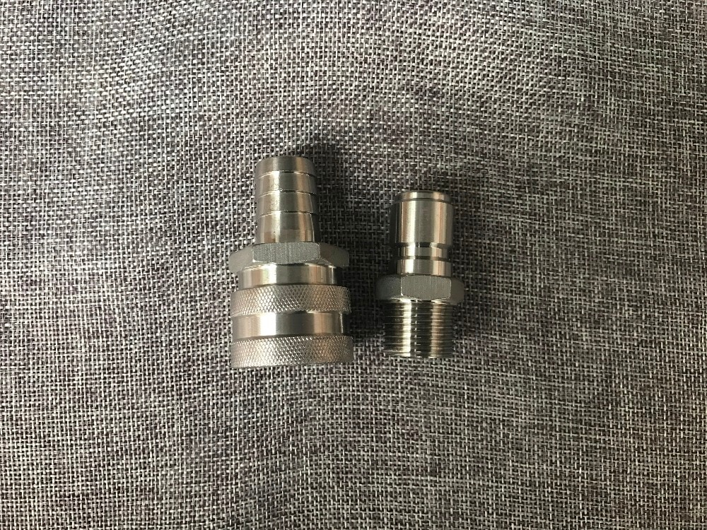 homebrew Hoge Flow Rvs Quick Disconnect 5/8 "Slangtule Set, Homebrew Fitting, Brewer Hardware