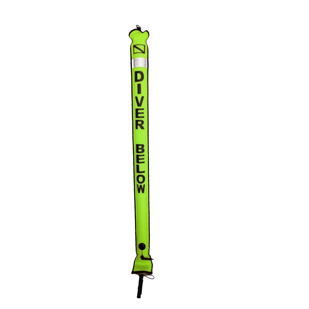 180*15Cm Duiken Smb Marker Boei Float Opblaasbare Veiligheid Worst Signaal Oppervlak Boei Buis: YELLOW