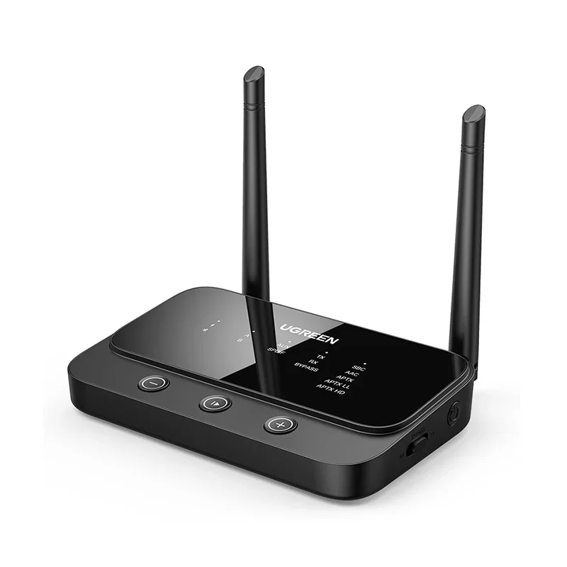 ! UGREEN 100m Long Range Bluetooth 5.0 Transmitter Receiver AptX LL AptX HD Audio Adapter Wireless Audio Dongle for TV Home: Default Title