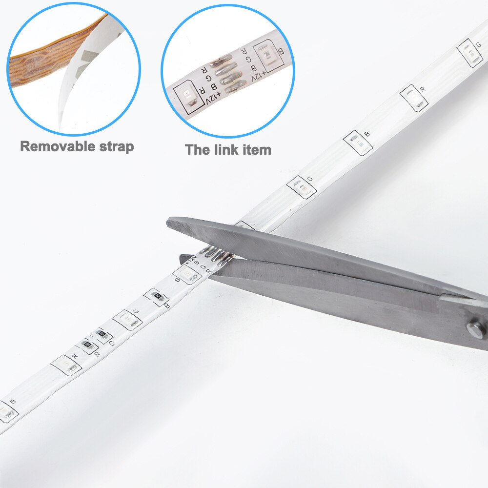 10M RGB 3528 LED Band Multicolor Changing LED Strip Light With 44key Remote Controller String Lights With Self-adhensive Tape