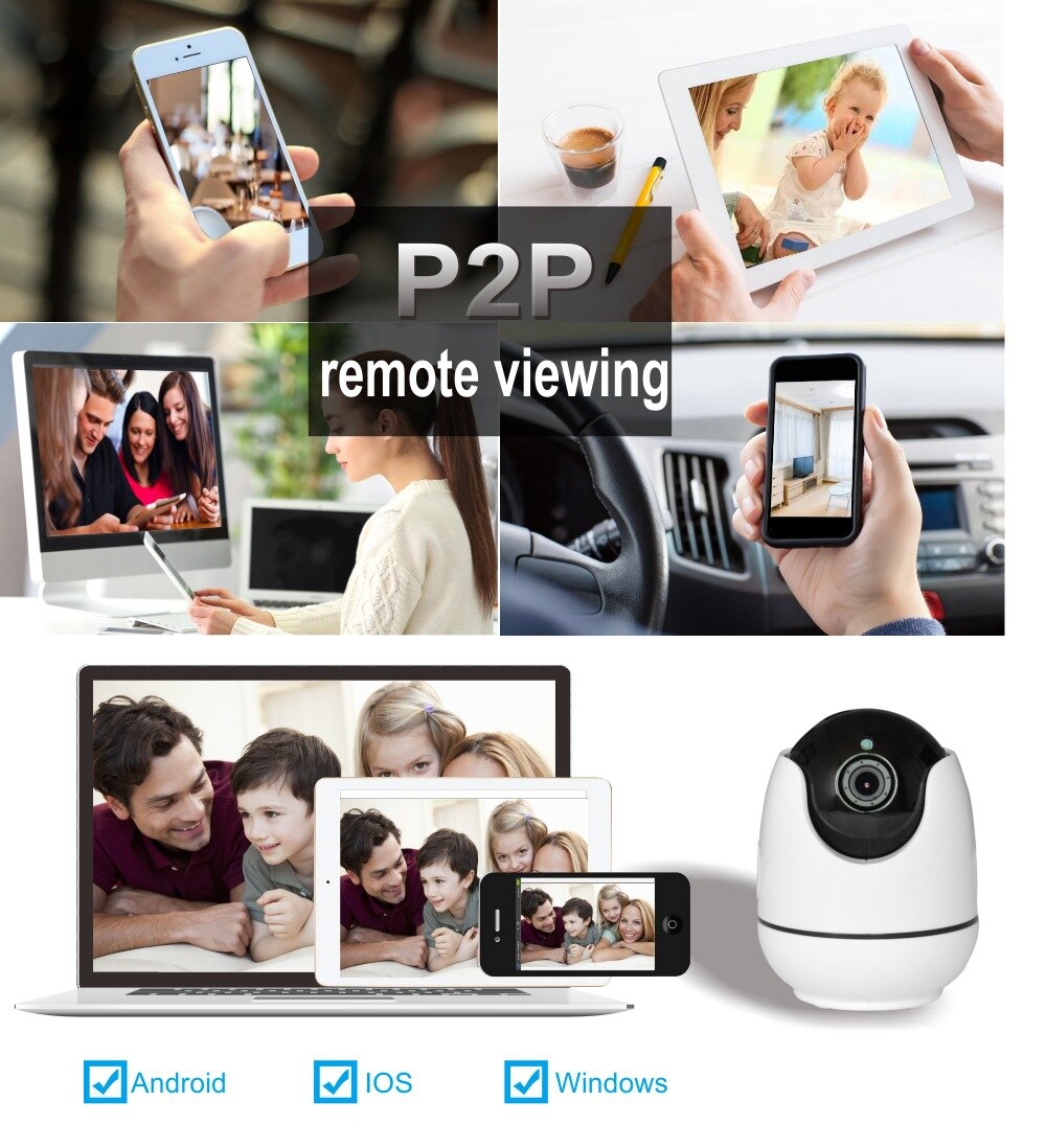 Hd 1080P Draadloze Indoor Automatische Tracking Infrarood Bewakingscamera Met Wifi Camera En Intelligente Ip Camera Smart