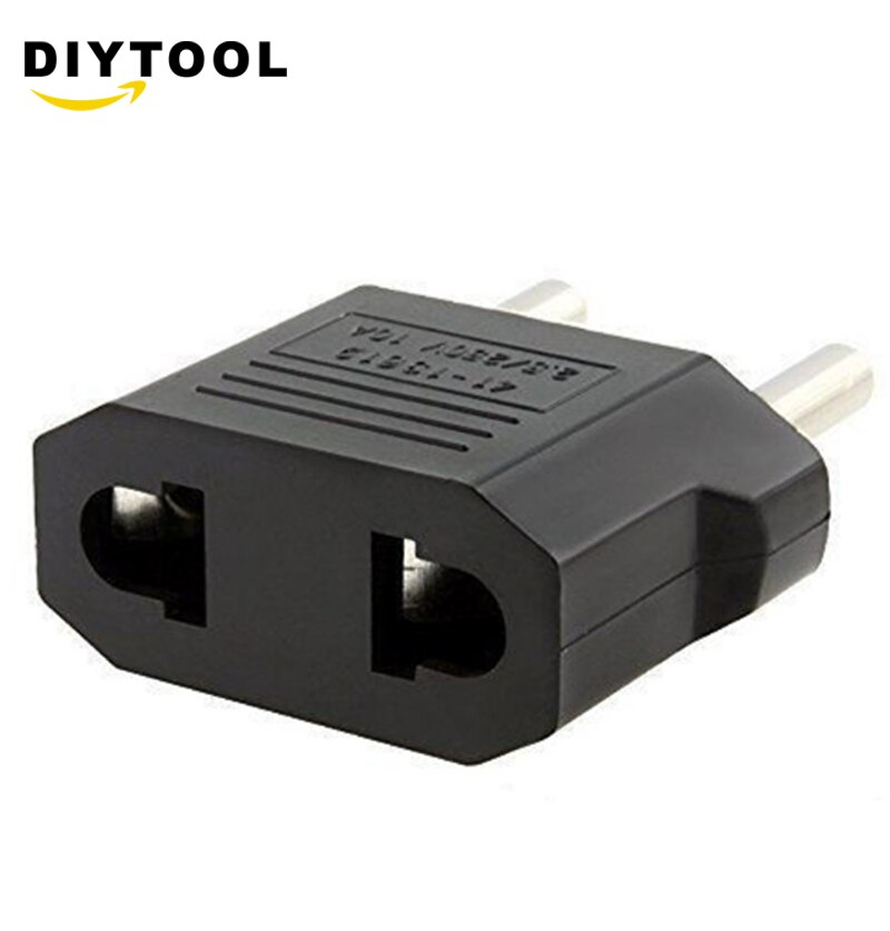 5pcs Universal US To EU Plug USA To Euro Europe Travel Wall AC Power Charger Outlet Adapter Converter 2 Round Socket Input Pin
