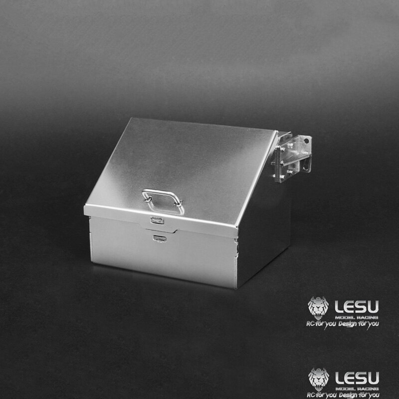 Caja de herramientas de Metal LESU para TAMIYA 1/14 RC MAN, camión Tractor, volquete, modelo a escala