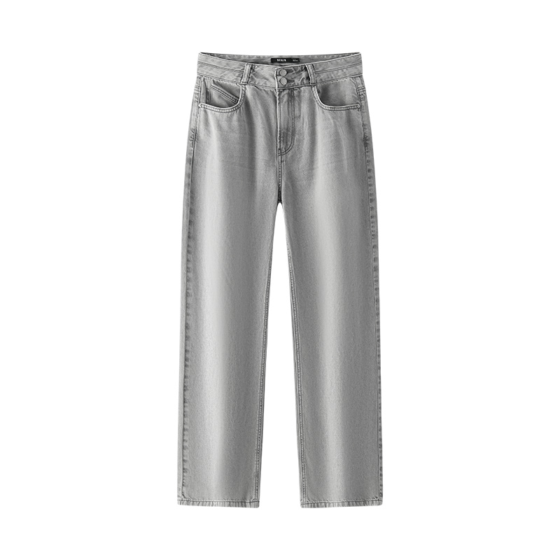 Semir Jeans Women Cool Feeling Long Pants Summer Wide Leg Pants for Trendy Looks: L / GRAY