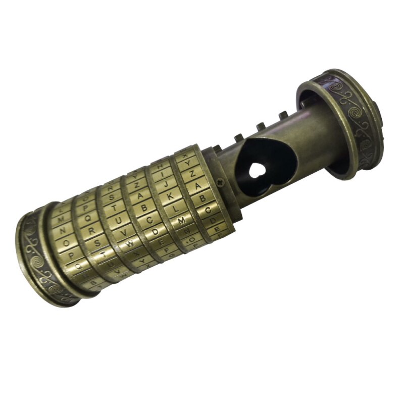 Davinci Letter Password Lock Valentine Da Vinci Intellectual Style Code Lock Personal Retro Birthday: Color  C