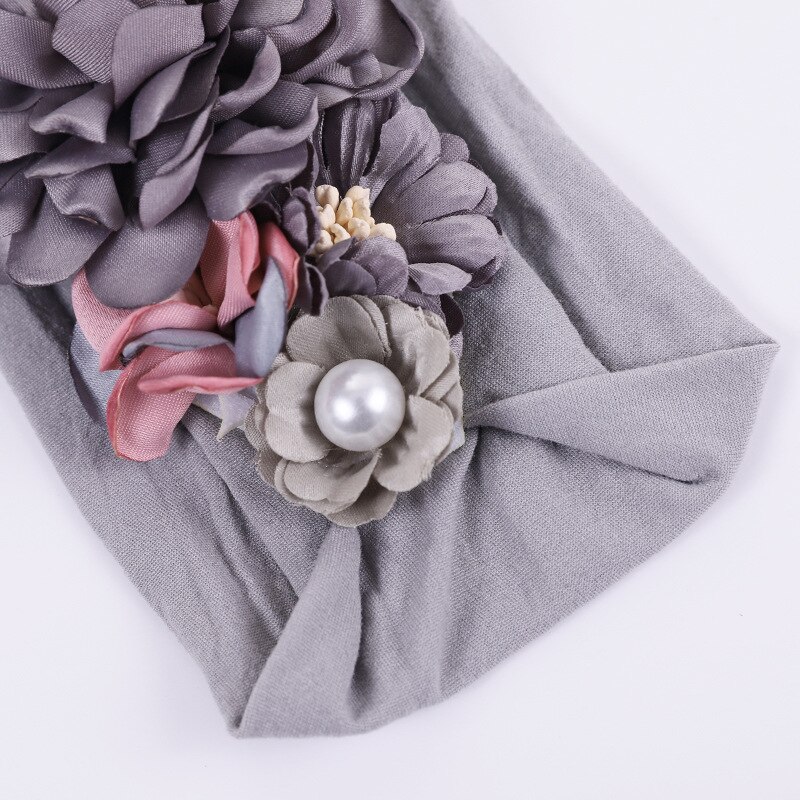 Mädchen freundlicher Baby Bogen Hairband Elastische Stirnbänder Nette 3D Blume strecken Turban Blume Kopf wickeln Kleinkind Prinzessin Haar Zubehör