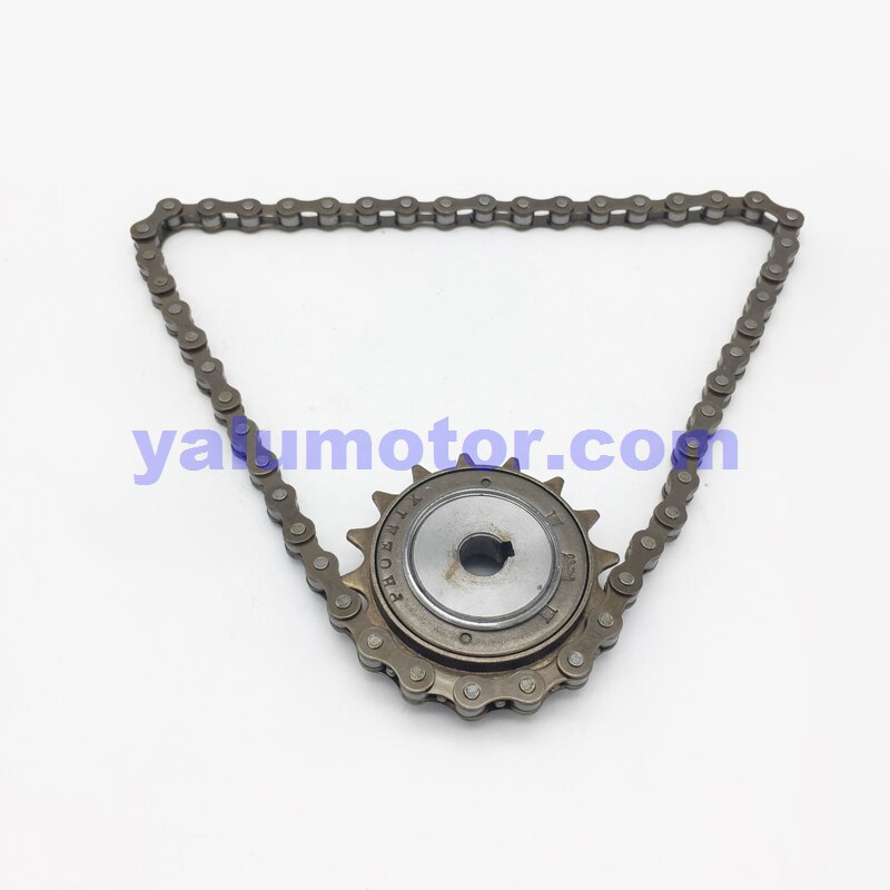 16T 18T 20T 22T Ebike Ruota Libera con Adattatore di base per unire Motore 1/2 "X" 1/8 "Catena di Misura #410 Catena Della Bicicletta per Guida a Sinistra Del Motore