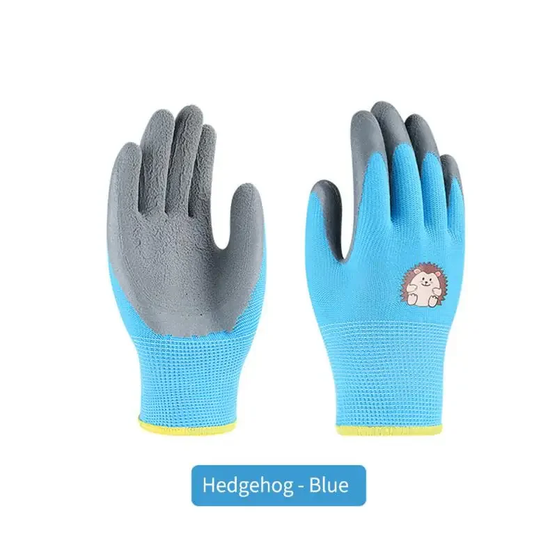 Kinder-Latex-Handschuhe, langlebig, wasserdicht, für Arbeit, Garten, rutschfest, Kindersicherheit, rosa Gummi-Handschuh, pannensicher, Küche, Hof: YELLOW