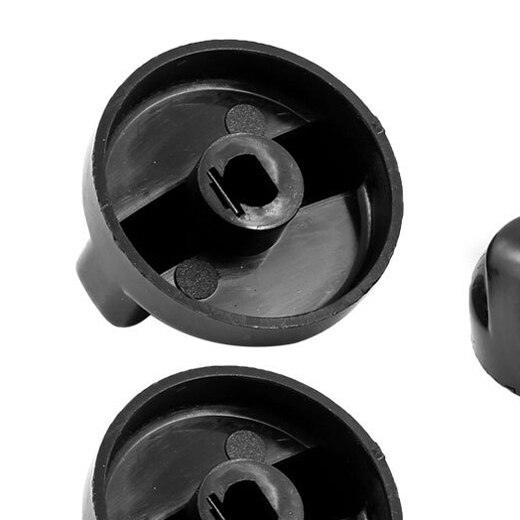 Salg 6 stk køkken sort plast gaskomfur kontrol drejeknapper