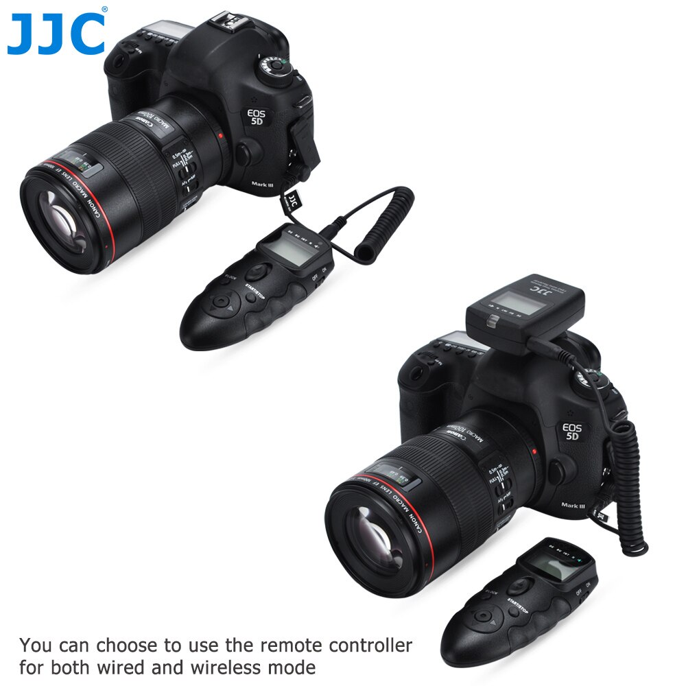 Jjc dslr controle remoto sem fio rf temporizador controlador 56 canais para panasonic fz200 fz150 fz100 fz50s fz50k fz1000 gx7 g5 fz30