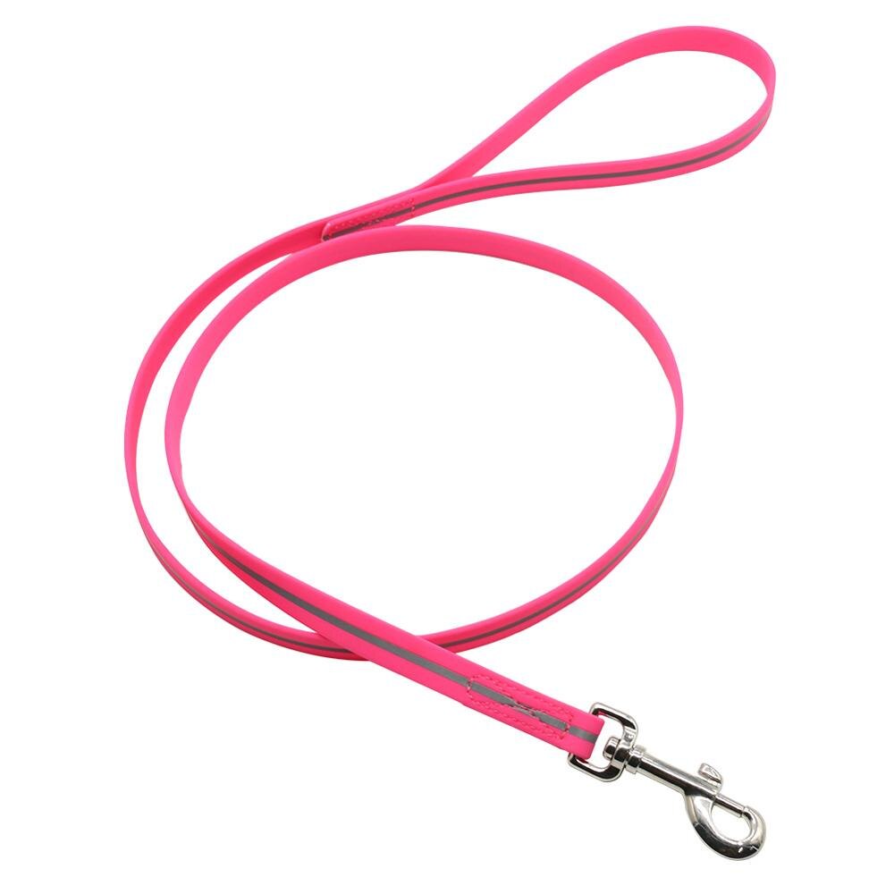 [Nimble] High tough dog leash rope PVC Material for Pet Reflective Lead Leashes Dogs Waterproof deodorant clean Dog supplies: Rose red / 150cm
