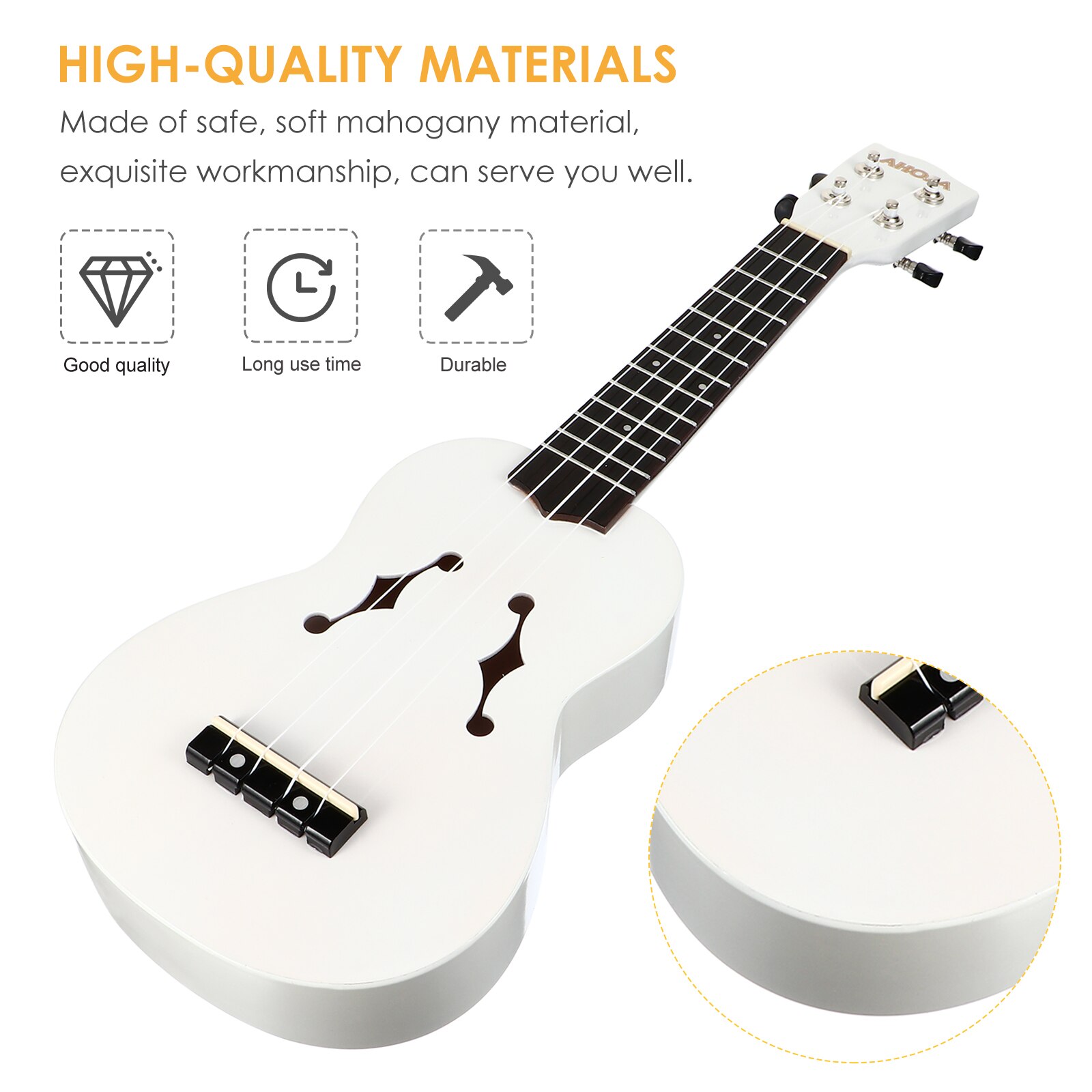 Inches Ukulele Practical Stylish Portable Beginner Ukulele Musical Instrument