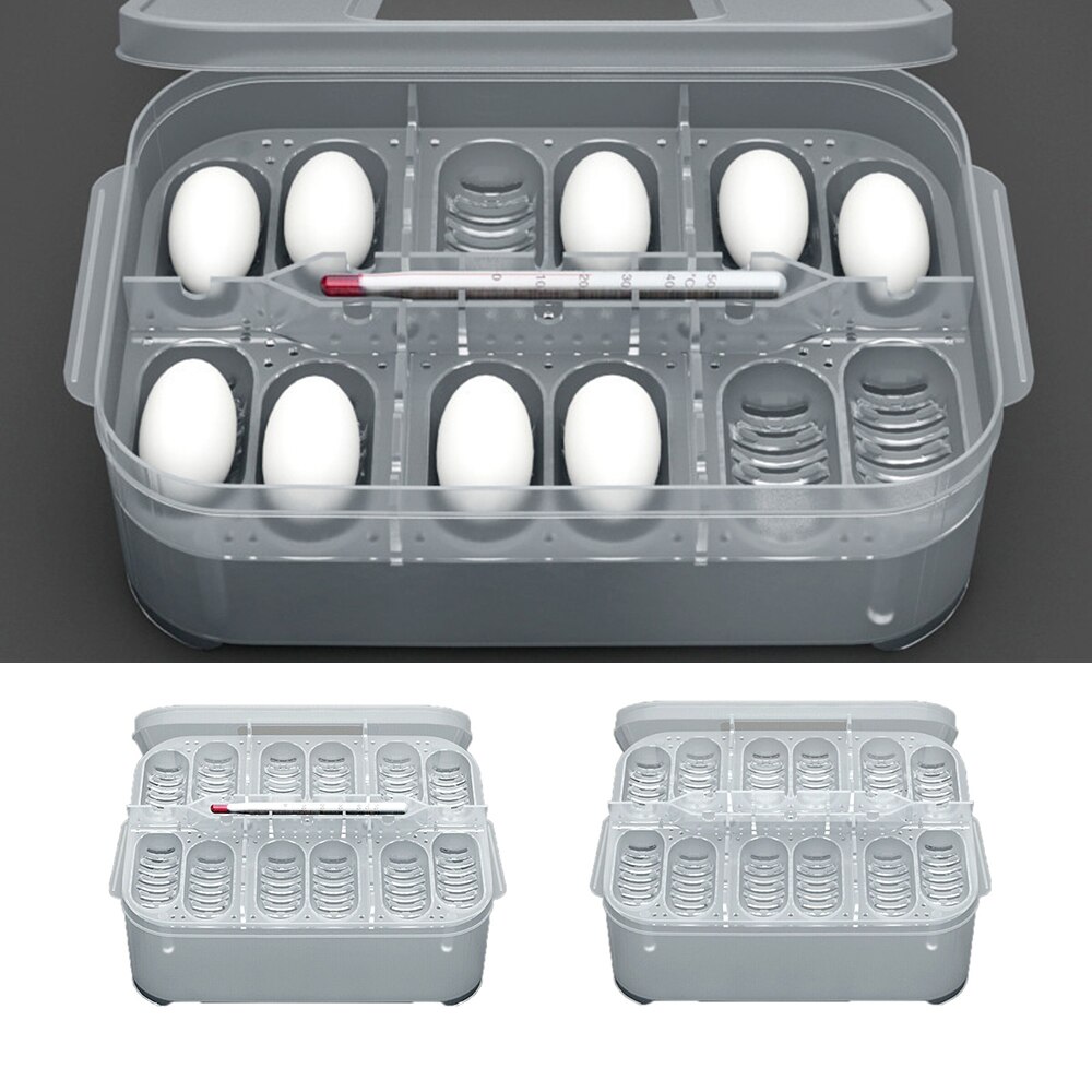 Reptile Hatching Box Lizard Egg Breeding Incubator Plastic Container Trap Tray Thermometer Or CM Reptile Egg Incubation Box