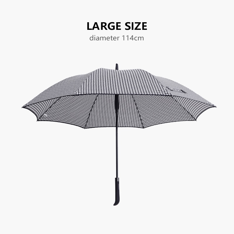 Donna di modo Ombrello pezzato De Poule Ragazze Ombrelli Da Pioggia Donne Resistente Al Vento golf Grande borsa da Viaggio Lungo Signore Ombrello 8K Automatico