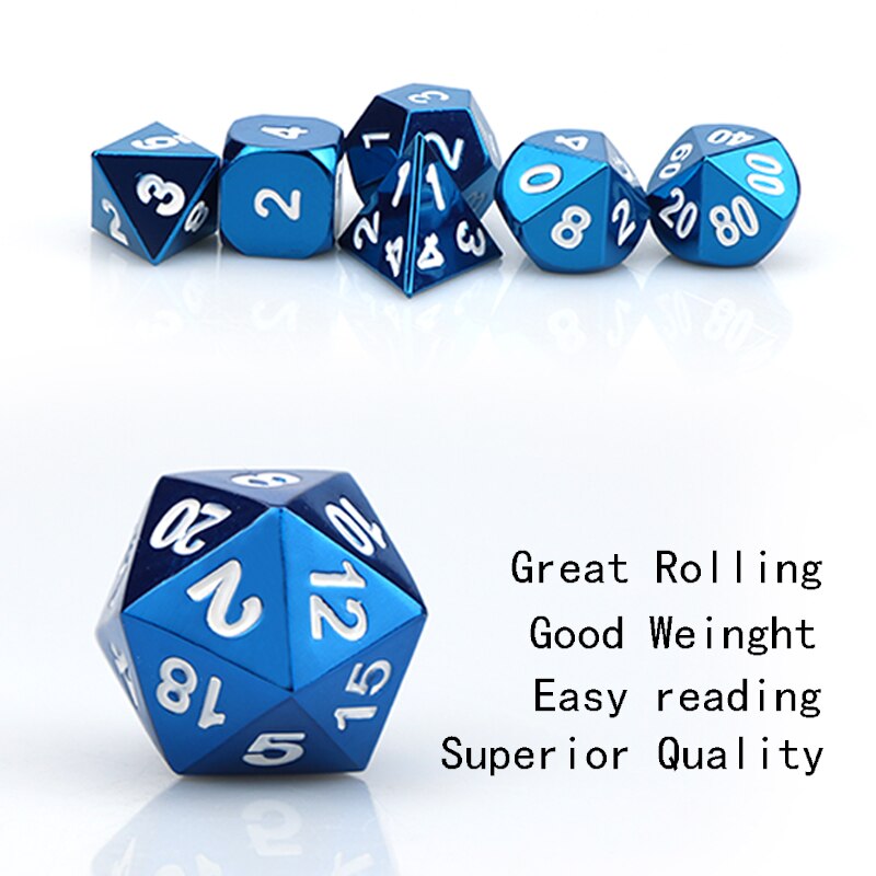 metal dnd dice set Hollow out dice set mechanical dungeon and dragon rpg d&d Bronz polyhedral dice with bag D20 D12 D10 D8 D6 D4