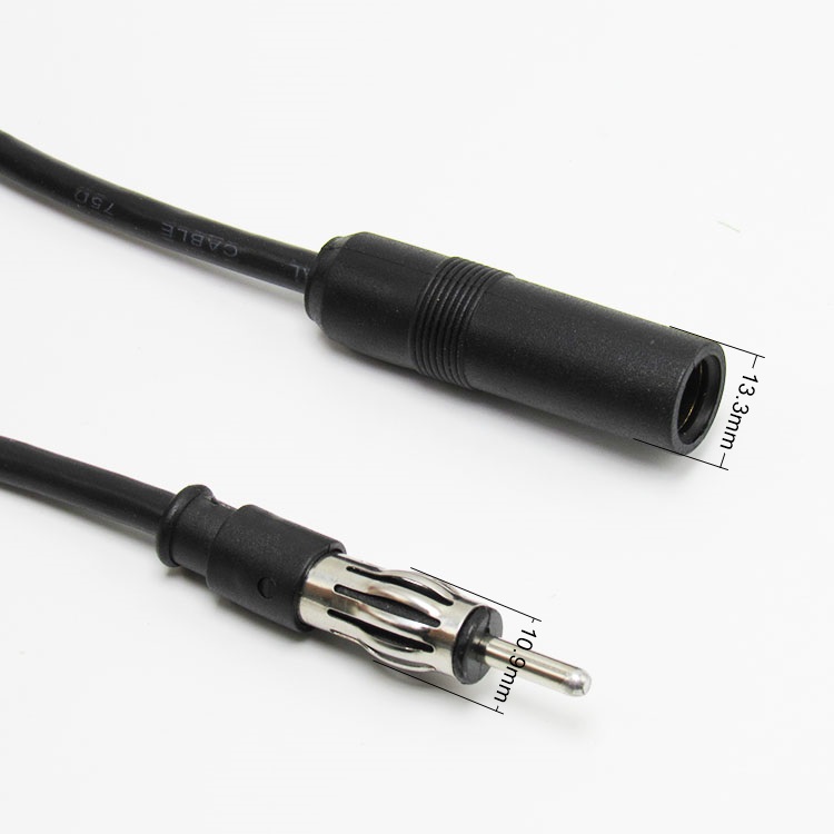 Cable de extensión de cobre puro para Radio FM, Conector de conexión Universal para reproductor de CD, DVD, 12V, 2m