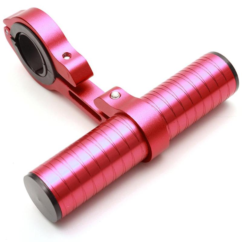 10/15cm fietsstuur zaklamp houder stuur fiets accessoires verlenger montagebeugel voor mountainbikes scooter: 10cm rode