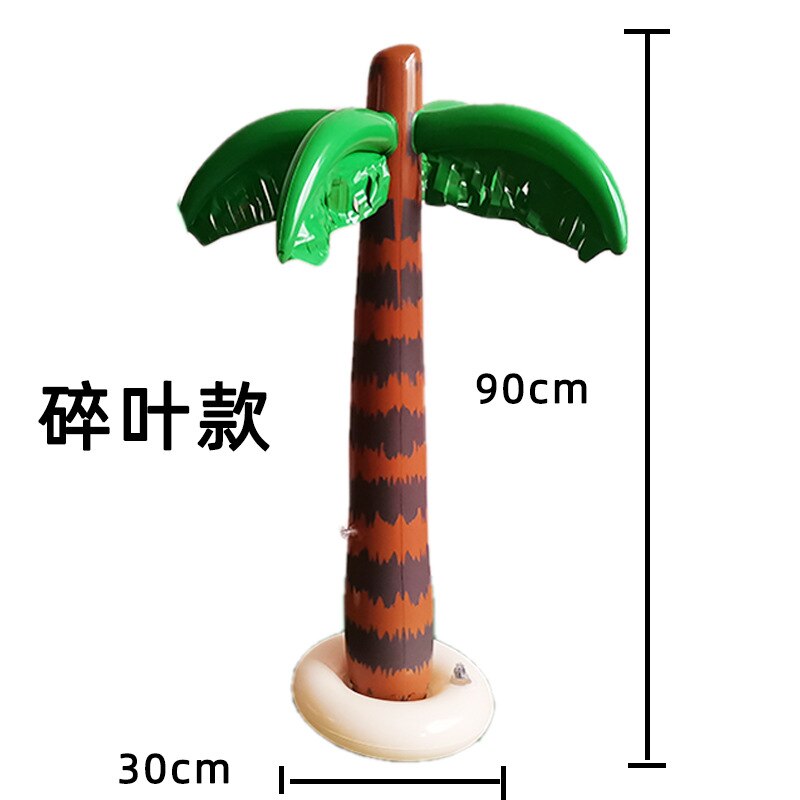 Water Play Inflatable Coconut Tree Pool Party Activity Props Simulation Inflatable Palm Tree Large Coconut Tree Pool Swiming Toy: Broken leaf