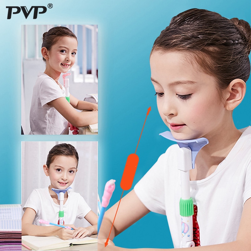 Zithoudingcorrector met siliconen kussen voor buikspieren, hoogteverstelling voor studenten, oogbescherming voor kinderen, houdingverstelling