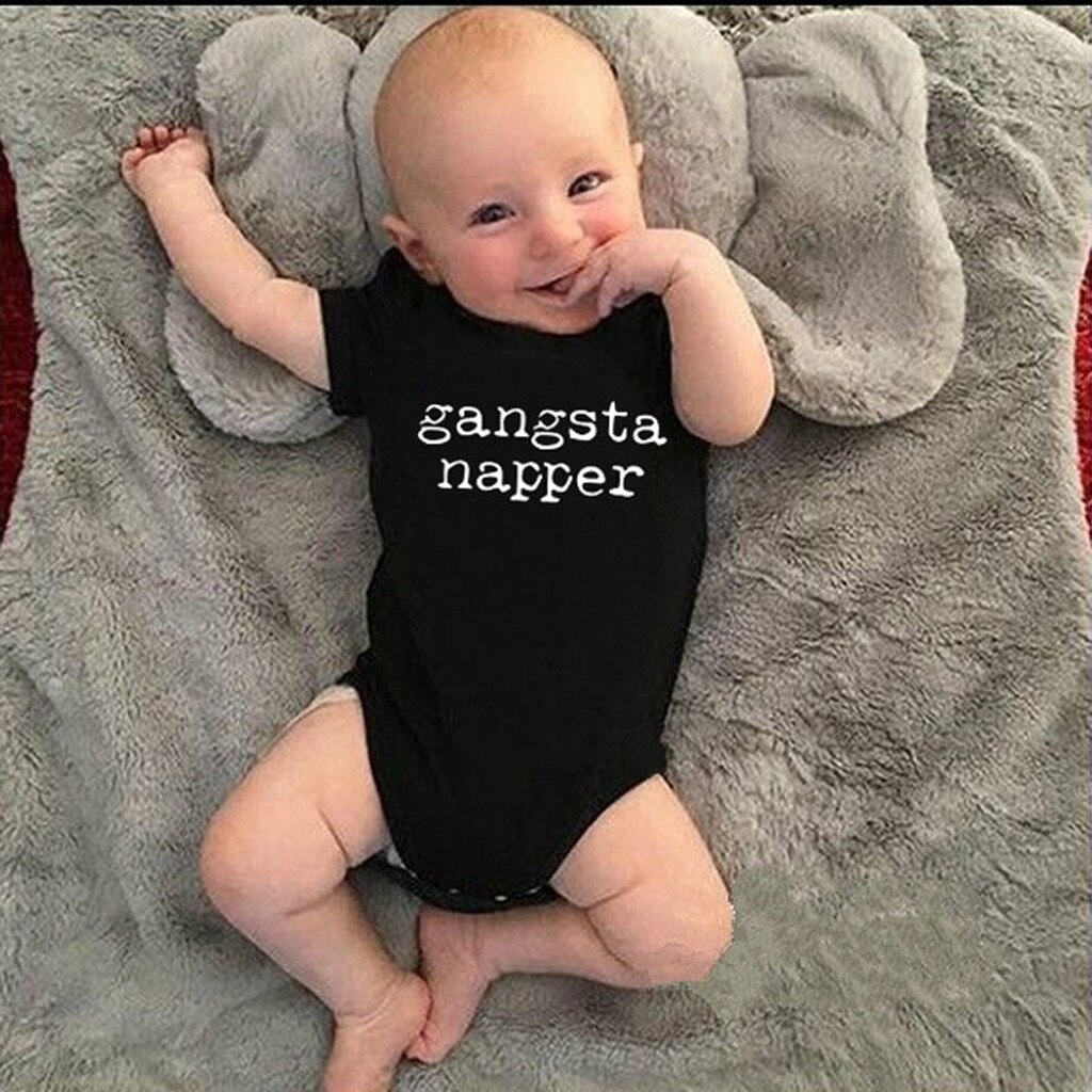 ARLONEET 0-24 Months Baby Boy Girl Rompers Letter Jumpsuit for Newborn infant romper summer Clothes Outfits J0606