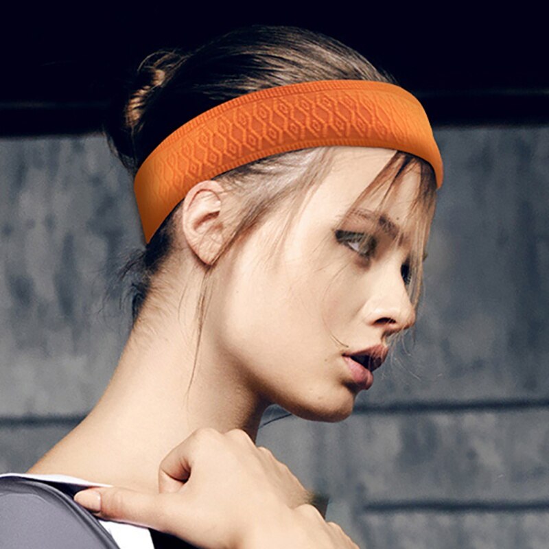Vrouwen Brede Sport Yoga Hoofdband Pure Kleuren Haarband Elastische Katoen Haar Sweat-Absorberend En Sneldrogend Hoofdband