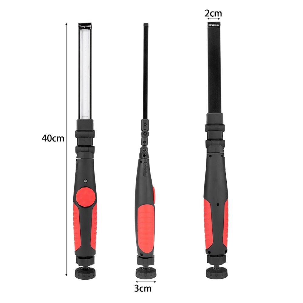 Portable UV Work Lamp USB Rechargeable UV Sterilizer Light UVC Bactericidal Lamp 360 Rototary Magnetic COB Bulb