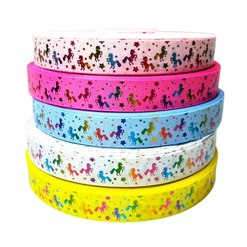 Kerst Lint Hl 5 Yards 25 Mm Stamping Grosgrain Linten Bruiloft Decoratie Diy Naaien Ambachten Voor Maken Haar bows