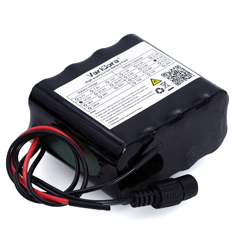 VariCore 14.8V 4400mAh 18650 li-iom battery pack night fishing lamp heater miner's lamp amplifier battery with BMS+16.8V Charger