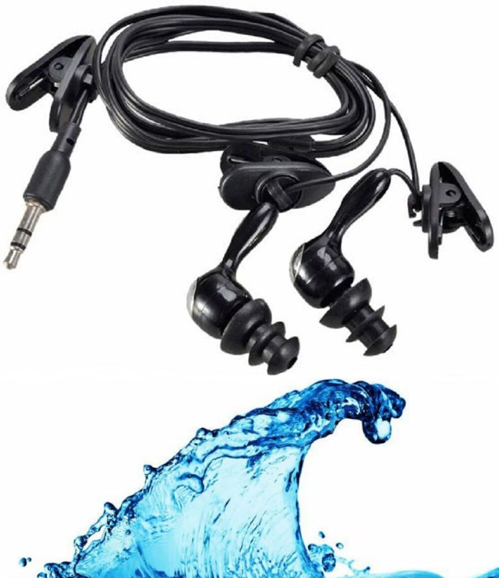 IPX8 Waterproof Earphones MP3 Headphone 3.5mm Jack Swimming Diving Wired Earphone Headset For Mobile Phone MP3 Player