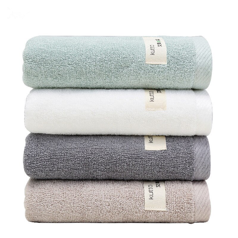 34X75Cm Effen Kleur Antibacteriële Alsem Katoen Handdoek Absorberende Huidvriendelijke Huishoudelijke Gezichtsreiniging Handdoeken