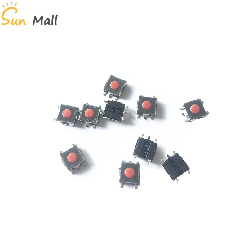 10 stks Tact Switch 6*6*2.5mm Patch 5 Voet Mini Rode Knop/ RST Knop