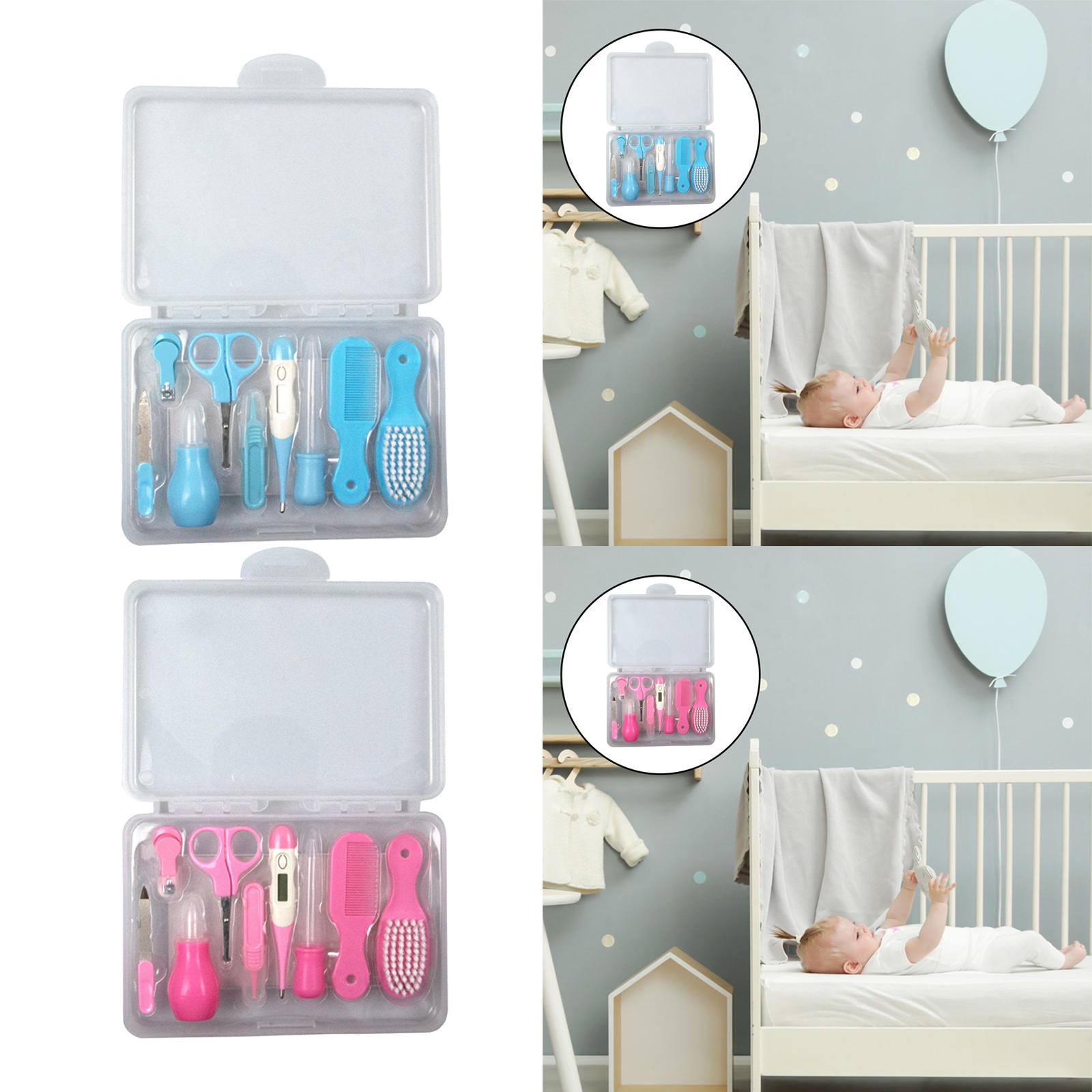 9x Nagelknipper Houden Schoon Nail Care Cleaner Handig Baby Grooming Kit Voor Home Baby