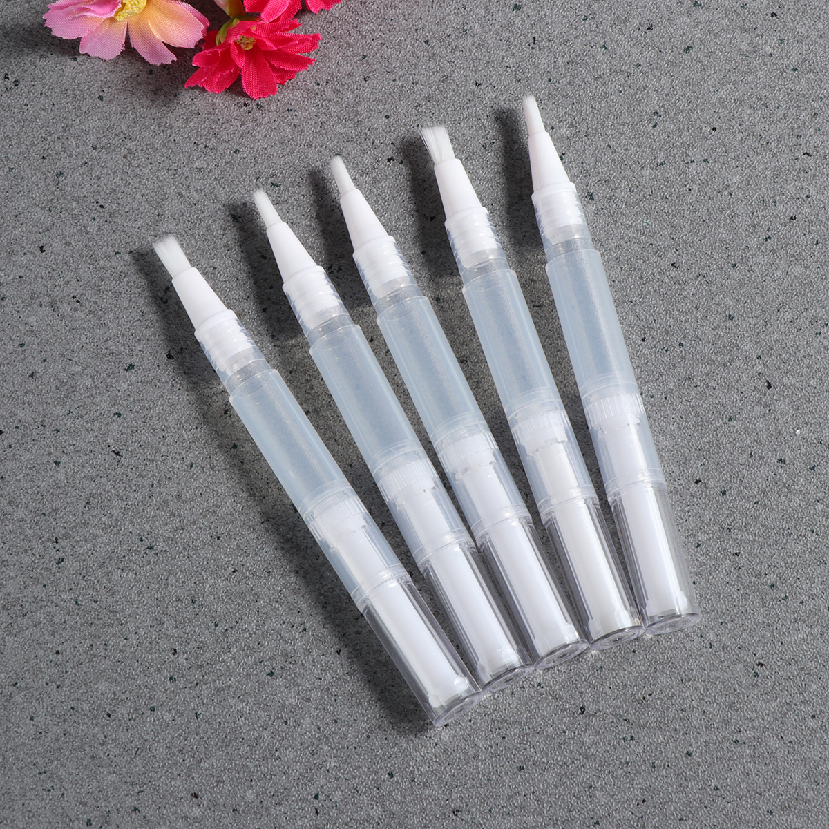 3ml Pens Nail Oil Pen Eyelash Growth Liquid Transparent Container Applicators with Brush Tip