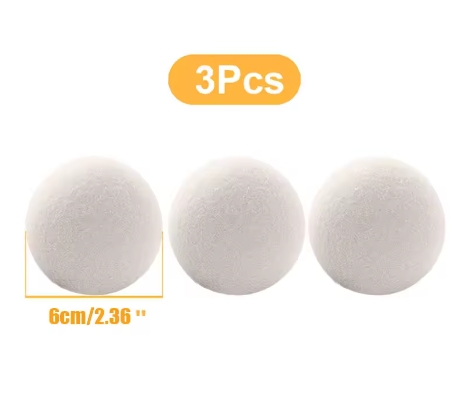 6Pcs Wiederverwendbare Wolle Trockner Bälle Kleidung Weichspüler Wäsche Fleece Trockner Ball Kit Hause Kleidung Trockner Waschmaschine 3/4/5/6/7cm