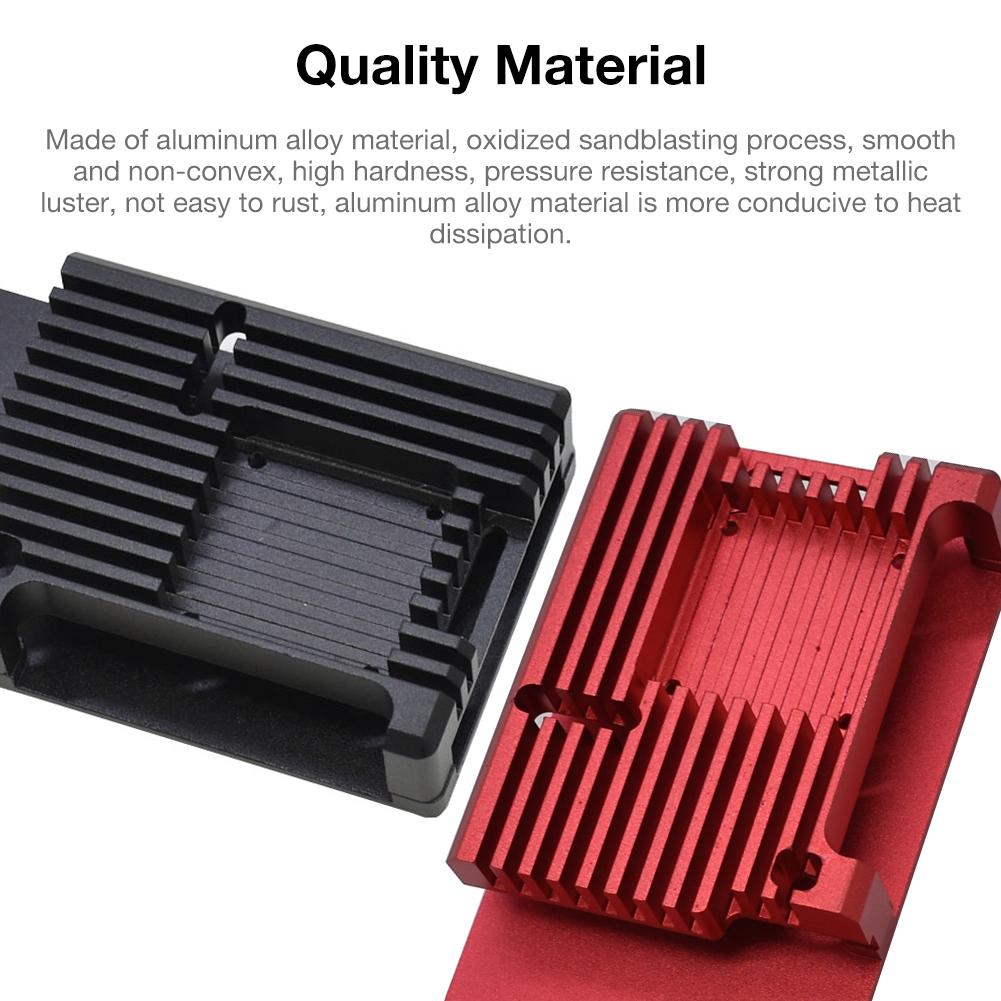 CNC de étui de protection de dissipation thermique en métal d'alliage d'aluminium de type B avec le boîtier de radiateur en métal de coquille de refroidissement passif de ventilateur simple