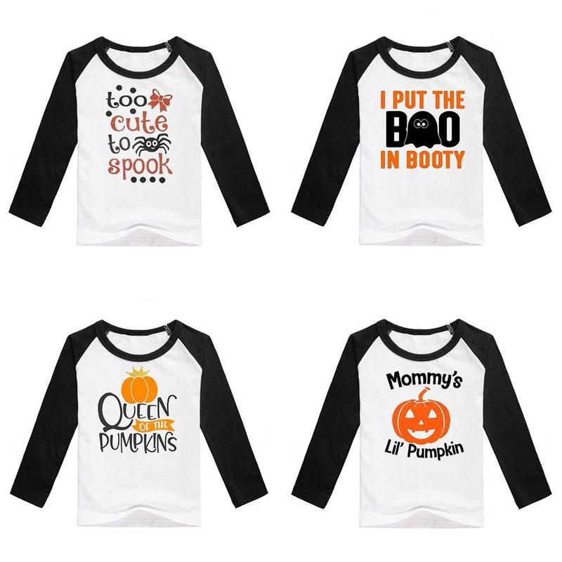 Halloween Kleidung Bebes Gedruckt kurzen ärmeln T-Shirt Jungen Party Geburtstag Kostümich Für freundlicher Mädchen setzt Kleinkind Baby C4K6
