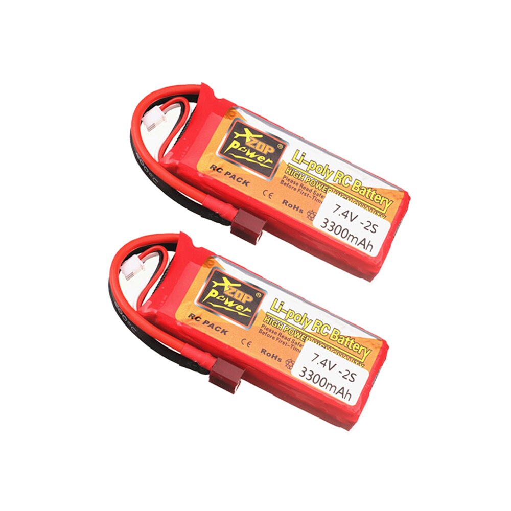 7.4 v lipo-akkus für wltoys 144001 2.4g renn-rc-cars, ersatzteile, 2s 7.4v 3300 mah lipo-akkus für wltoys 12428 1-5 stück: 2 stck.