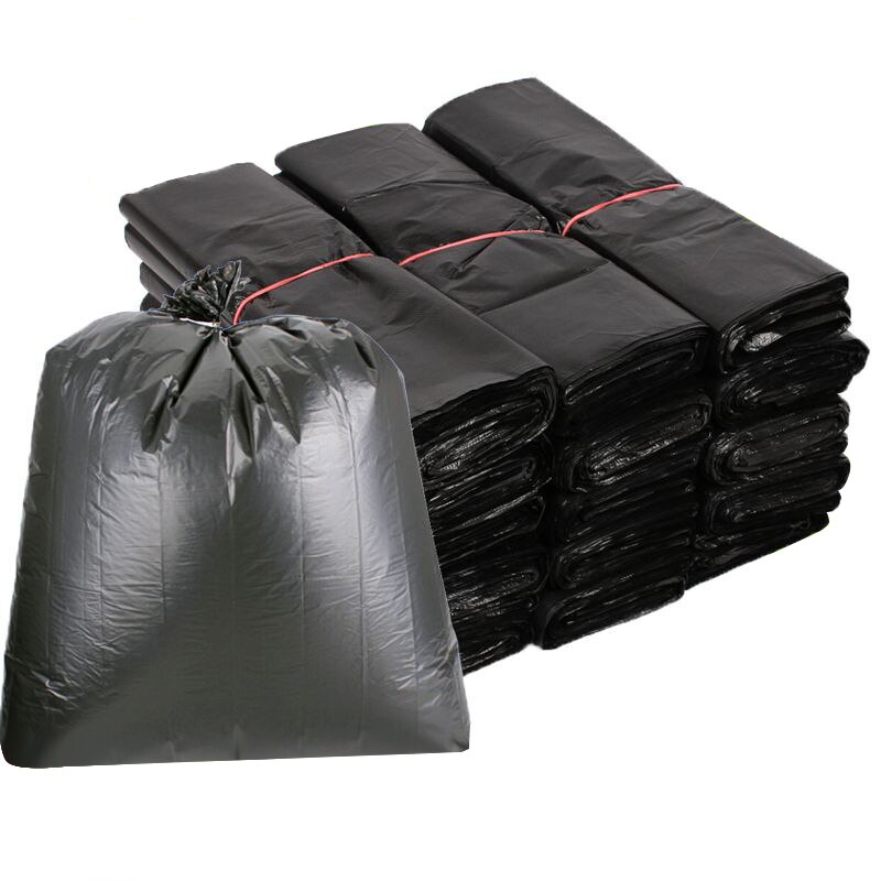 50/100 Uds bolsas de basura grandes negras gruesas bolsas de basura desechables de plástico de privacidad 80x100CM #9