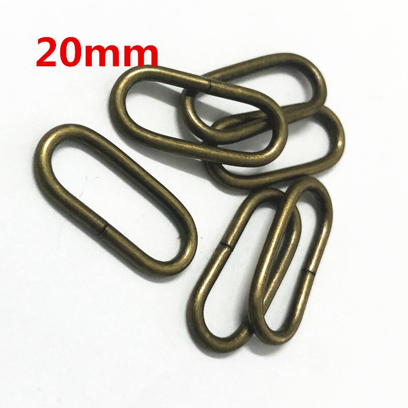 100 stücke metall Oval Ring Uhr bekleidungs Schnallen DIY Zubehör Nähen 16mm 20mm 25mm 32mm 35mm 38mm 50mm 65mm: Antikes Kupfer