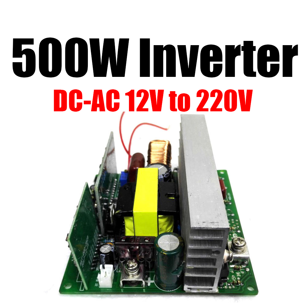 Circuit imprimé d'onduleur à onde sinusoïdale pure DC 12V à 220V AC 500W, Module de convertisseur de puissance Boost 50Hz 60Hz