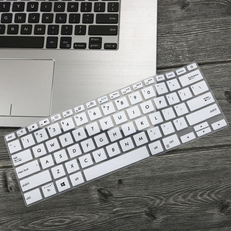 Housse de protection de clavier d&#39;ordinateur portable 14 pouces, pour Asus ZenBook 14 UX433: WHITE