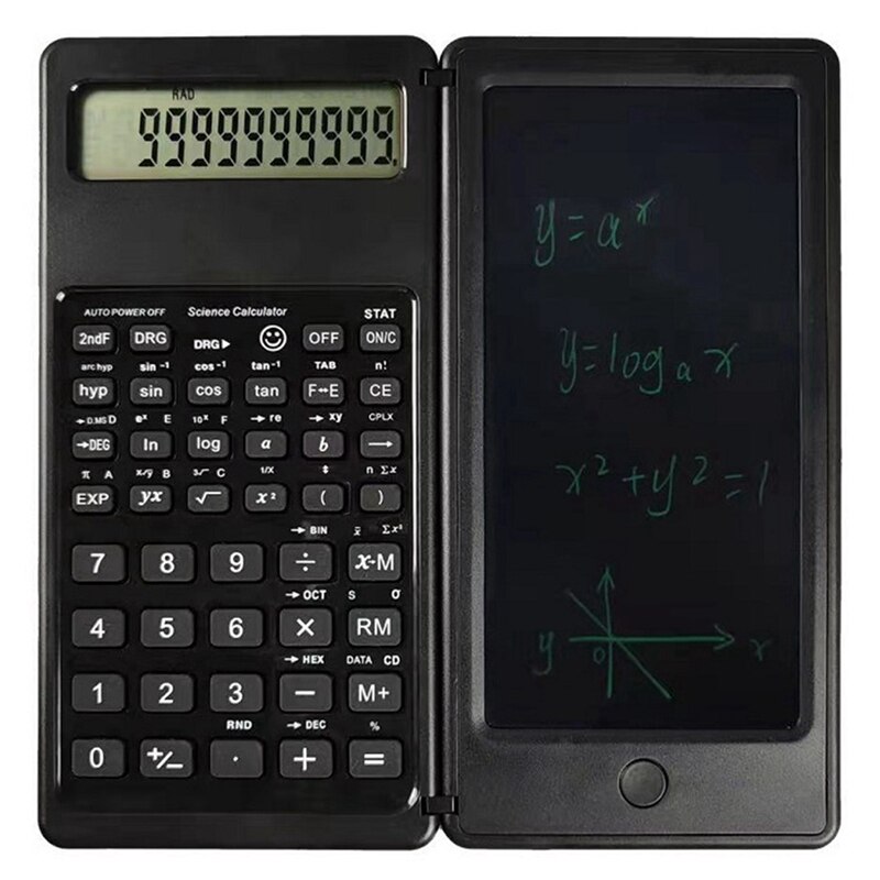 6 Inch LCD Handwriting Board Scientific Function Calculator Handwriting Board Calculator: Light Yellow